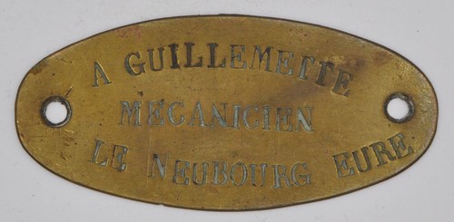 Plaque chariot le - plaque,