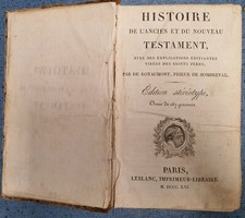 1821 Histoire De L'Ancien Et Du Nouveau Testament Rare Livre Ancien Graveur