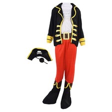  1 Set Halloween Pirate Garment Cosplay Party Costume Performance Performance