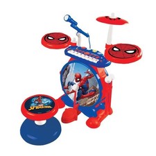 SpiderMan - Batterie électronique pour enfant - Lumineuse - Complete avec clavie