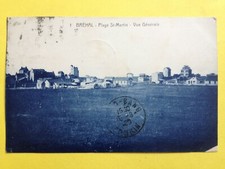 cpa RARE BREHAL (Manche) PLAGE