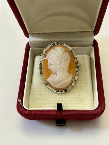 Camee italien broche ancienne - camee,