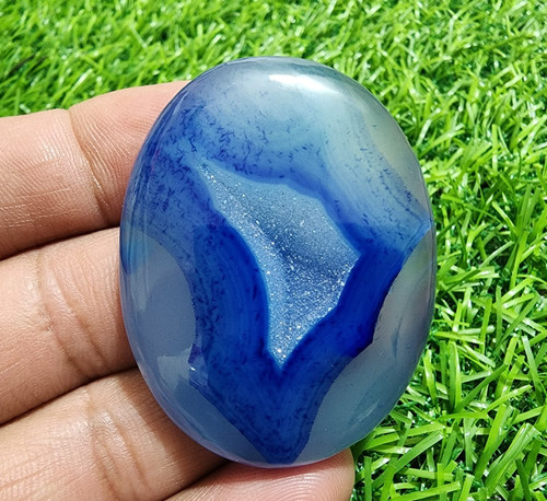 Superbe géode cristal bleu