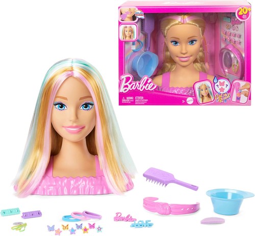 Barbie tête coiffer color - barbie,