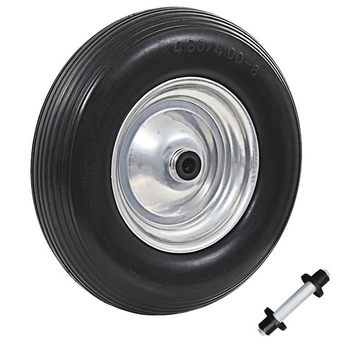 Roue brouette avec axe pu - roue,