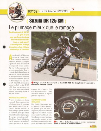 Fiche moto suzuki 125 sm - :,