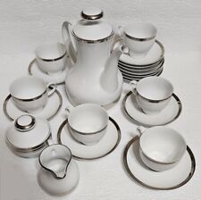 Winterling Modern Tea Service Set Teapot Creamer Sugar Bowl 6 Cups & 12 Saucers