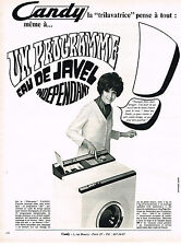 ADVERTISEMENT ADVERTISING 1969 CANDY washing machine
