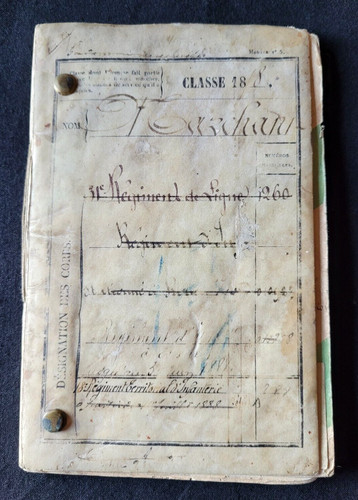 Livret militaire 31e régiment - livret,