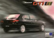 Peugeot 306 GTi-6 1996-1997 UK Market Foldout Sales Brochure