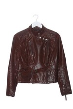 REBEL Veste en cuir Dames Veste T EU 36 brun style décontracté