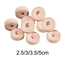 10 roues en bois brut pour