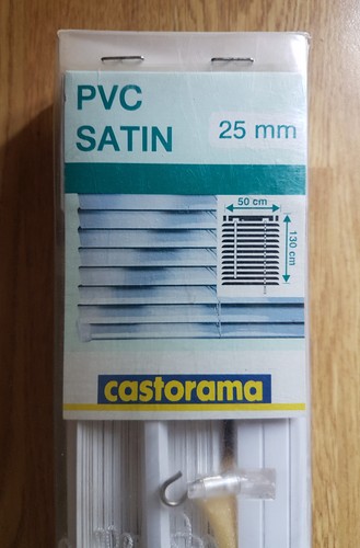Store venitien blanc pvc - store, mm