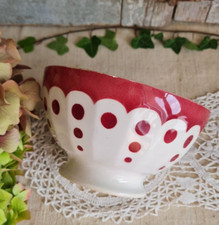 ANCIEN BOL DE GRAND MERE DECOR DE POIS A FACETTES MOULIN DES LOUPS ...