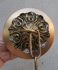 Acanthus Vintage Brass Ceiling canopy lamp chandelier part French glass beads