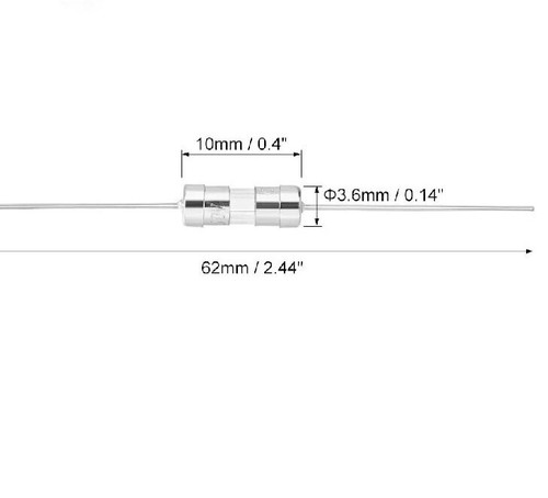 2pcs fusibles 6 3a - 6.3a,