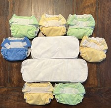 7 BumGenius Cloth Diapers + 12
