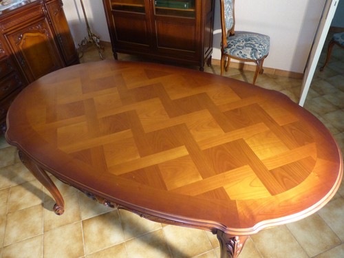 Table chaises en merisier - et,