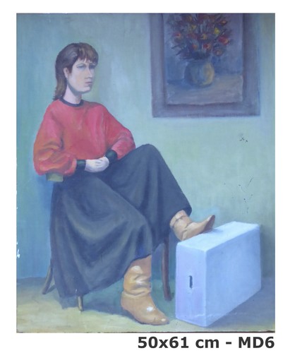 Tableau huile sur - à, table