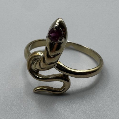 Bague serpent argent - bague,