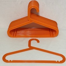 Lot  17 Vintage IKEA Bagis Clothes Clothing Hangers Anna  Efverlund Neon Orange
