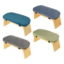 Banc de méditation de yoga portable en bois ergonomique pliable tabouret à