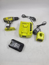 LOT DE 4 Perceuses Ryobi RCD1802 & 2 Chargeurs & Batterie Fonctionnelle