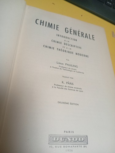 Chimie générale théorique - chimie,