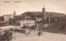 Carte postale Hambourg gare