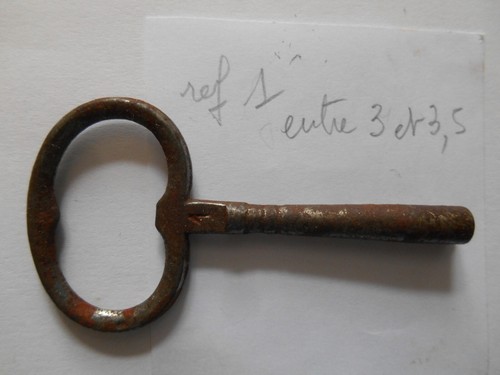 Clé clef xixe fer - clef, forgé