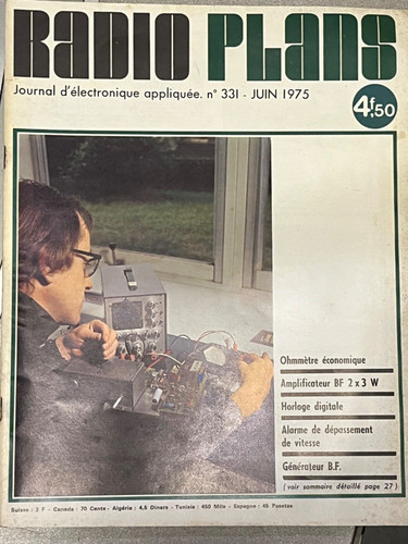 Ancienne revue radio - revue, plans