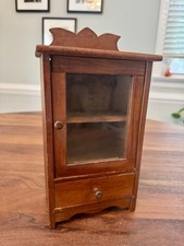 Wood Armoire Cupboard Converse Salesman Sample Early American Furniture