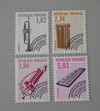 France 1993 préoblitéré 228 à 231 neuf luxe ** les instruments de musique