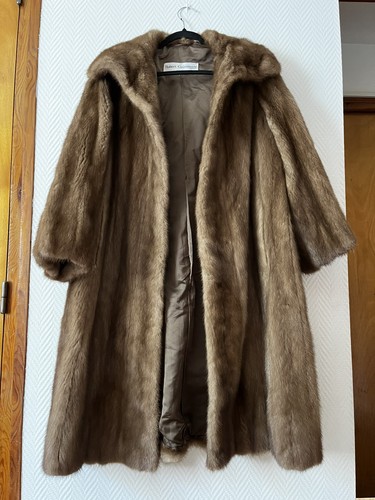 Manteau long véritable - , vison