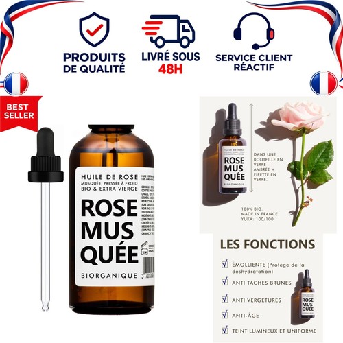 Huile rose musquée bio - de,