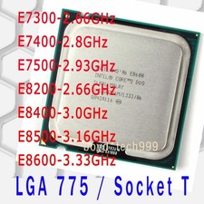 Intel Core 2 Duo E7300 E7400 E7500 E8200 E8400 E8500 E8600 LGA 775 CPU Processor