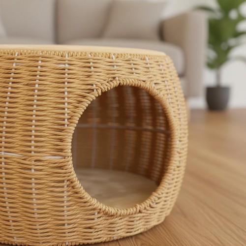 Panier chat tressé - chat,