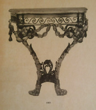 OLD BEAUTIFUL ENGRAVING 19 centuries FURNITURE D ART CONSOLE era LOUIS XVI