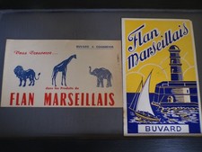 Flan MARSEILLAIS advertising blotters