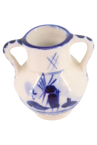 Delfts blauw vase - blauw, céramique