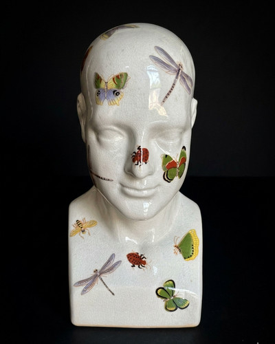 Vintage ceramic insect - ceramic,