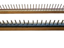 Vtg 28 × 5.25 Wood Loom Knitting Rake & Weaving Possibly Handmade