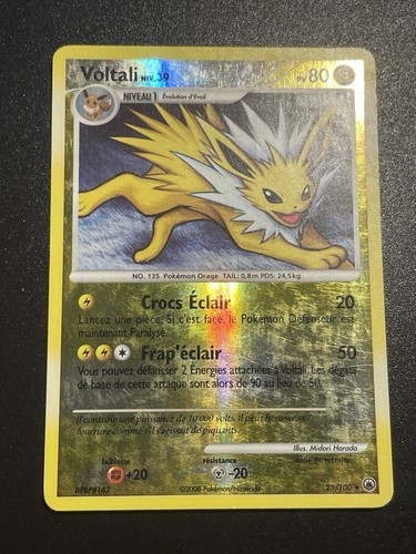 Carte pokémon voltali - pokémon, 23/100