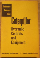 Cat CATERPILLAR Hydraulique Contrôles Et Equipment Service Magasin Repair Livre