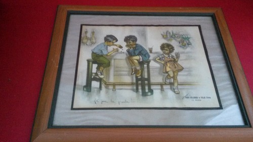 Gravure publicitaire ancienne