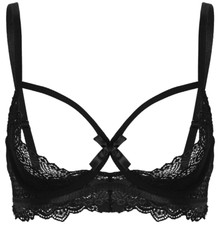Soutien-gorge noir ouvert
