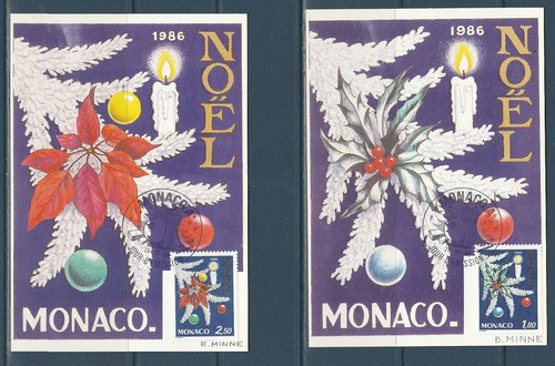 Monaco carte noël branche - monaco,