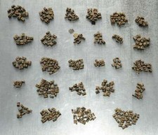 Lot de caractères à dorer matériel reliure dorure ancien cuir bronze-laiton rare