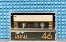 SONY  DUAD DUAL LAYER FECR   46  TYPE III  BLANK CASSETTE TAPE (1)  (USED)