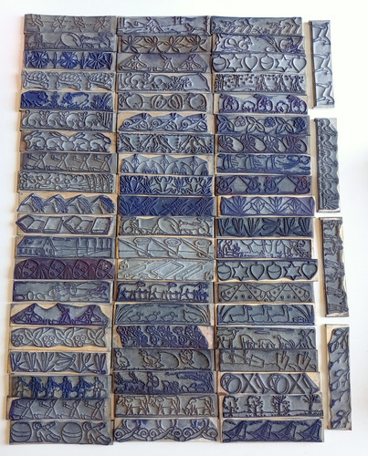 Lot anciens tampons encreur - 64,